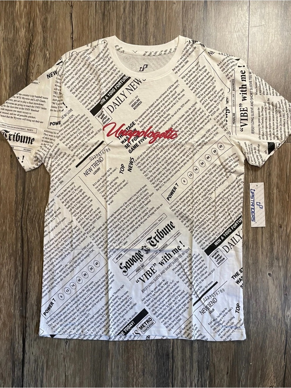 NWT Upstanders Graphic T shirt White size S